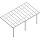 Pergola addossata regolabile - copertura in alluminio 3,05x6,18m X-METAL