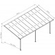 Pergola addossata regolabile - copertura in alluminio 3,05x6,18m X-METAL