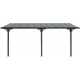 Pergola addossata regolabile - copertura in alluminio 3,05x6,18m X-METAL