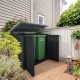 Box da giardino multifunzione in resina 1200L tetto piano nero - Keter