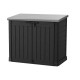 Box da giardino multifunzione in resina 1200L tetto piano nero - Keter