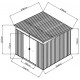 Casetta in lamiera 5,64m² Skylight antracite + set di montaggio X-METAL