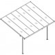 Pergola regolabile in alluminio laccata bianco 3,75x2,55m X-METAL
