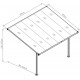Pergola regolabile in alluminio laccata bianco 3,75x2,55m X-METAL