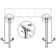 Pergola regolabile in alluminio laccata bianco 3,75x2,55m X-METAL