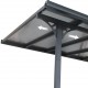 Pergola regolabile in alluminio laccata bianco 3,75x2,55m X-METAL