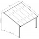 Pergola regolabile in alluminio laccato bianco 3,05x3,14m X-METAL