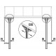 Pergola regolabile in alluminio laccato bianco 3,05x3,14m X-METAL