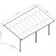 Pergola regolabile in alluminio laccato bianco 3,05x5,57m X-METAL