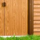 Casetta in lamiera effetto legno 4,6m² + set di montaggio - X-METAL
