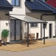 Pergola per terrazza in alluminio grigio 3x3,05m e PC 16mm Olympia - Canopia by Palram