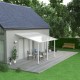 Pergola per terrazza in alluminio bianco 3x4,25m + PC 16mm Olympia - Canopia by Palram