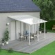 Pergola per terrazza in alluminio bianco 3x4,25m + PC 16mm Olympia - Canopia by Palram