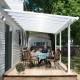 Pergola per terrazza in alluminio bianco 3x5,46m + PC 16mm Olympia - Canopia by Palram