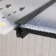 Pergola in alluminio grigio 3x9.71m + PC 16mm Olympia - Canopia by Palram