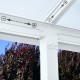 Pergola per terrazza in alluminio bianco 3x9.71m + PC 16mm Olympia - Canopia by Palram