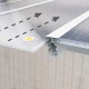 Pergola per terrazza in alluminio bianco 3x9.71m + PC 16mm Olympia - Canopia by Palram