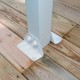 Pergola per terrazza in alluminio bianco 3x9.71m + PC 16mm Olympia - Canopia by Palram