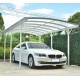 Tettoia auto in alluminio bianco 3x5,76m e policarbonato 6mm X-METAL