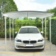 Tettoia auto in alluminio bianco 3x5,76m e policarbonato 6mm X-METAL