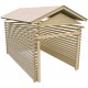 Garage in legno certificato 20,78m² -  assi 40mm - Karibu