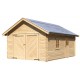 Garage in legno certificato 20,78m² -  assi 40mm - Karibu