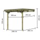  Pergola addossata in legno Eco2A con tetto in PVC di 7,43m² - Karibu