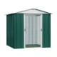 Casetta da giardino in metallo verde 2,77m² + kit d'ancoraggio incluso - YARDMASTER