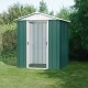 Casetta da giardino in metallo verde 2,77m² + kit d'ancoraggio incluso - YARDMASTER