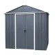 Casetta da giardino in metallo antracite 2,77m² + kit di ancoraggio incluso - YARDMASTER