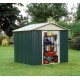 Casetta da giardino in metallo verde 9,03m² + kit di ancoraggio incluso - YARDMASTER