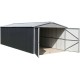 Garage in metallo antracite 19,07m² + kit di ancoraggio incluso - YARDMASTER