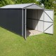 Garage in metallo antracite 22,63m² + kit di ancoraggio incluso - YARDMASTER