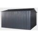 Casetta da giardino 13m² FIRST antracite + kit di ancoraggio X-METAL