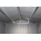 Casetta da giardino 13m² FIRST antracite + kit di ancoraggio X-METAL