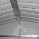Casetta da giardino 13m² FIRST antracite + kit di ancoraggio X-METAL