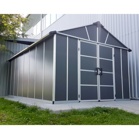 Casetta da giardino in policarbonato  17,2m² con pavimento YUKON - Canopia by Palram