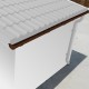 Set grondaia marrone - confezione pronta per l'installazione per casetta Woodlife 9m²