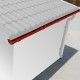 Set grondaia rosso - confezione pronta per l'installazione per casetta Grossfillex 4,9m²