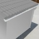 Set grondaia bianca - confezione pronta per l'installazione per casetta Grosfillex 11.2m²