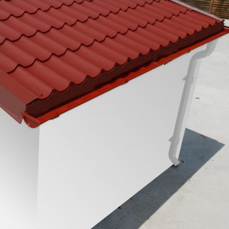Tegole metalliche rosse - confezione pronta all'installazione per casetta Woodlife 14,44m²