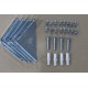 Casetta in lamiera 15,16m² PLUS antracite + set di montaggio X-METAL
