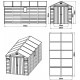 Casetta da giardino in resina antracite 11m² + kit di fondazione - JOBU