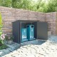 Box da giardino in resina - nascondi-pattumiera antracite 1,79m² JOBU