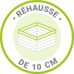 Rialzo aggiuntivo di 10cm per casetta 12m² 28mm marrone trattato Gardy Shelter