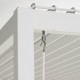 Pergola bioclimatica autoportante in alluminio bianca 3x3m Ombrea