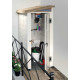 Casetta addossata in PVC con tetto a singola pendenza Tuscany Evo 100 Terrace - Garofalo
