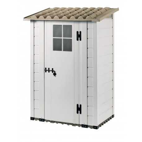 Casetta da giardino in PVC con pavimento Tuscany Evo 100 - Garofalo