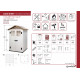 Casetta da giardino in PVC  con pavimento  Tuscany Evo 120 - Garofalo