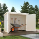 Box da giardino in resina - copri-pattumiera beige 1,79m² JOBU